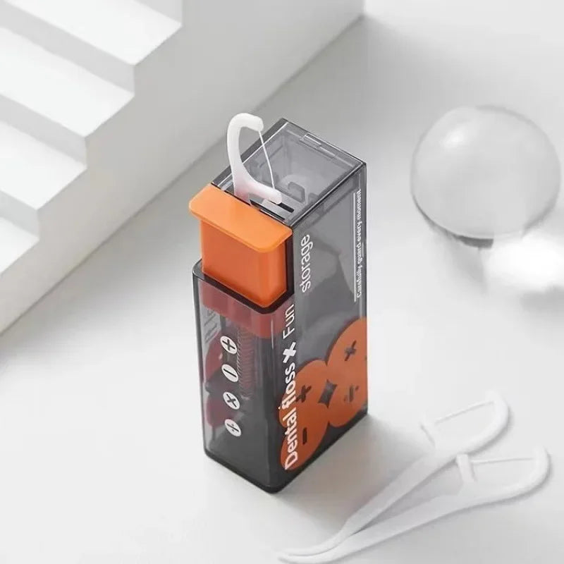 Automatic Pop-Up Floss Pick & Toothpick Dispenser Holder