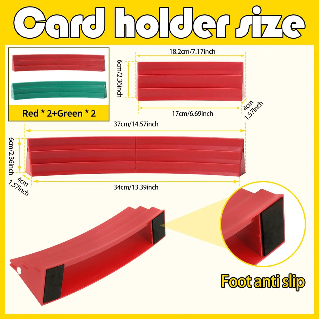 4-Pack Magnetic Playing Card Holder Stands for Board Games