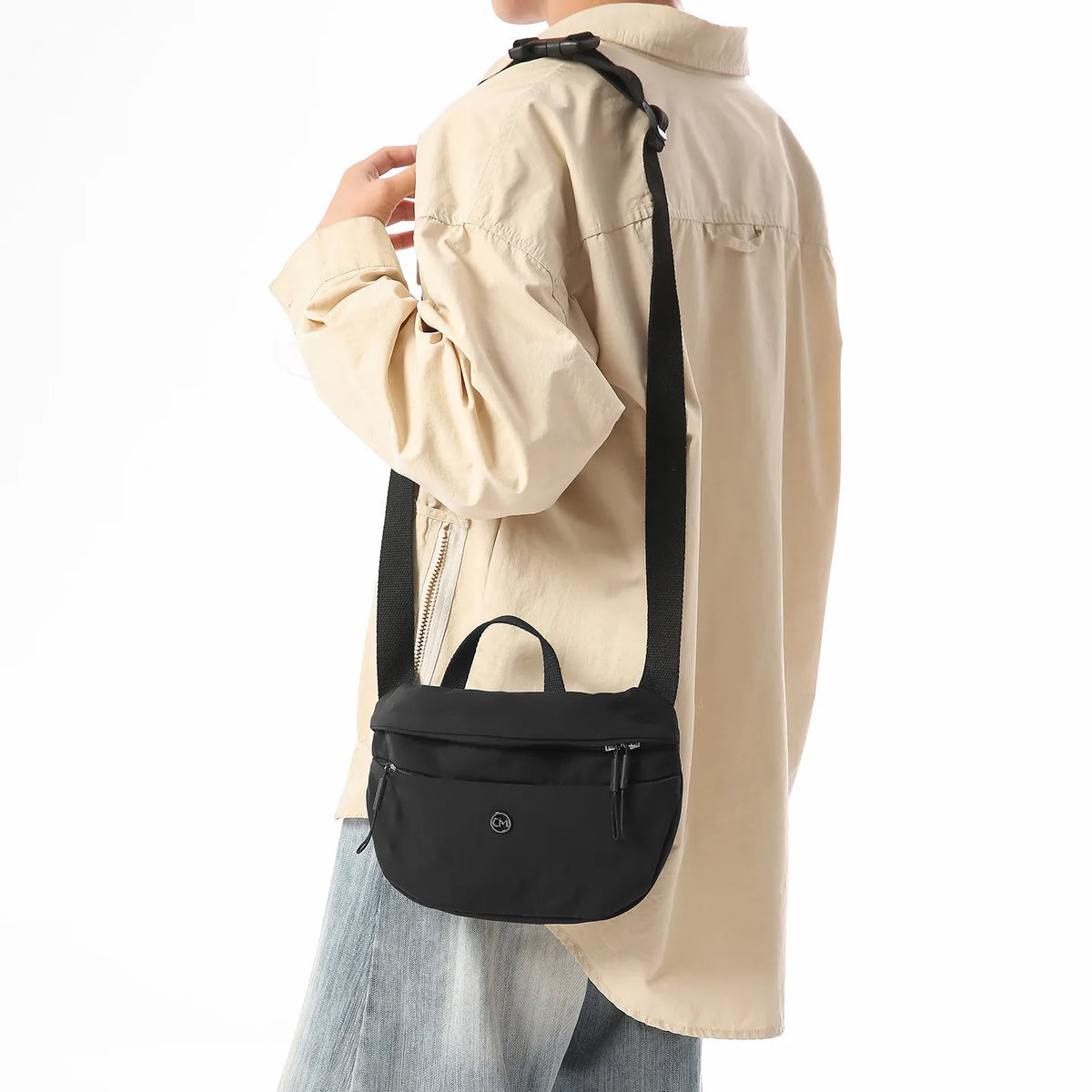 Men's Nylon Crossbody Chest Bag – Multifunctional Sports Sling
