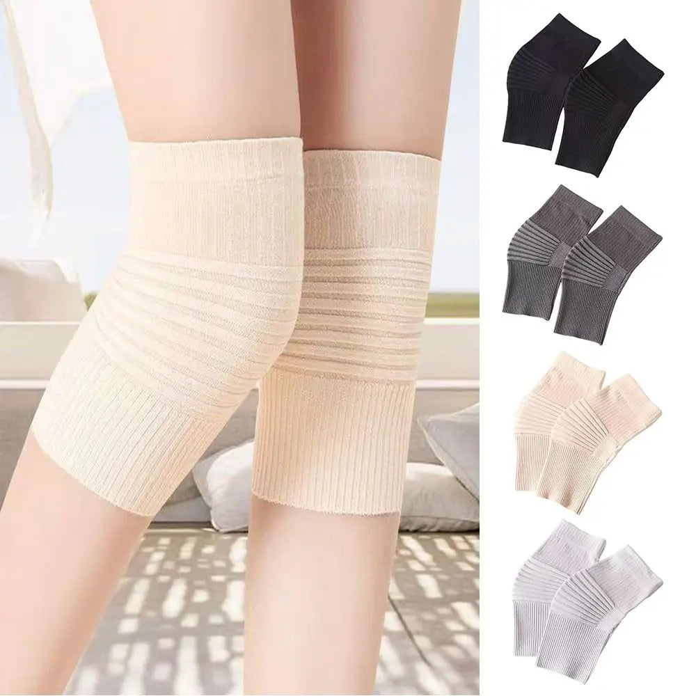 Cotton Thermal Knee Warmer Sleeve – Unisex Soft Knit Support