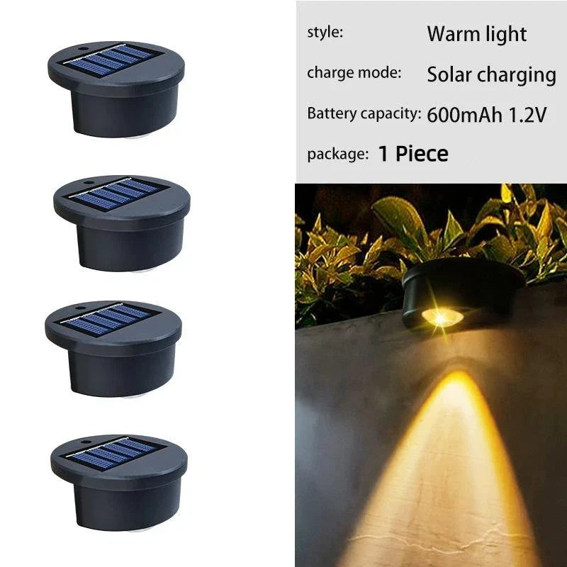 Solar RGB LED Garden Step & Pool Edge Light – Waterproof