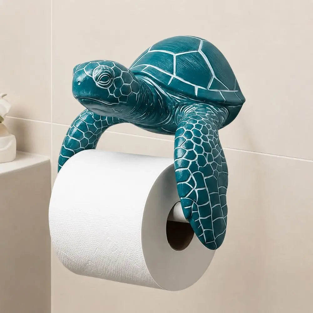 3D Printed Sea Turtle Toilet Paper Holder – Coastal Decor