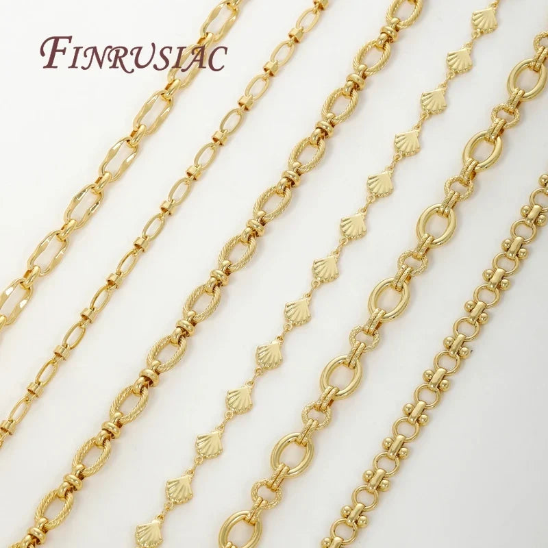 18K Gold Plated Oval Cuban Chain – Bulk DIY Jewelry Supply