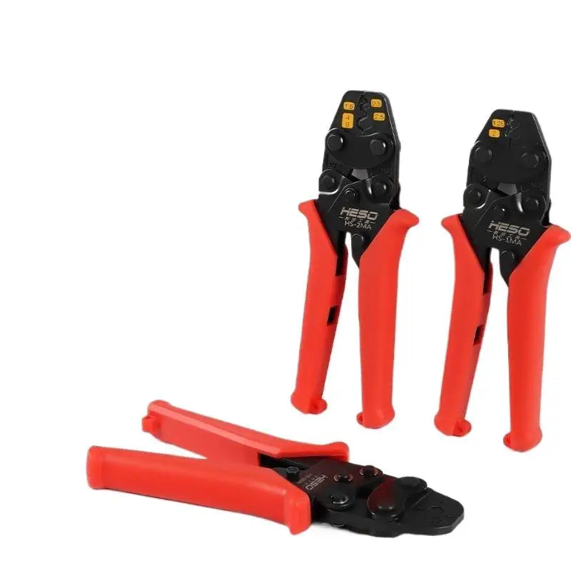 Ratchet Crimping Pliers – Bare Terminal Wire Crimp Tool