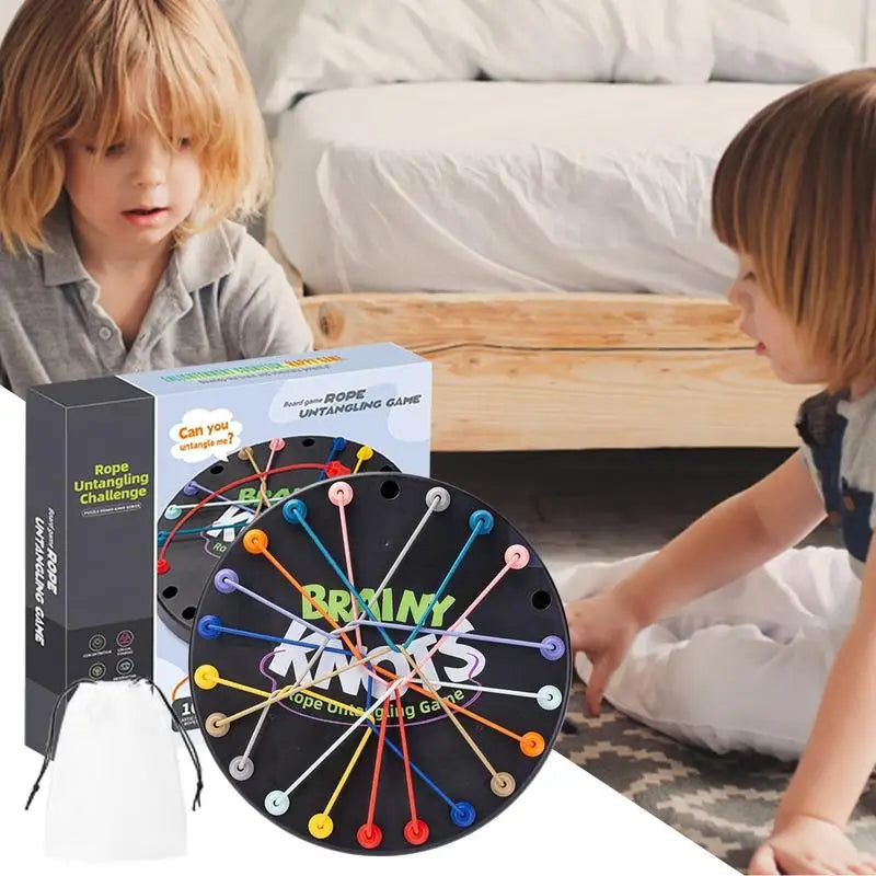 Rope Knot Puzzle Game – Colorful Twisted Tangler for Kids & Adults