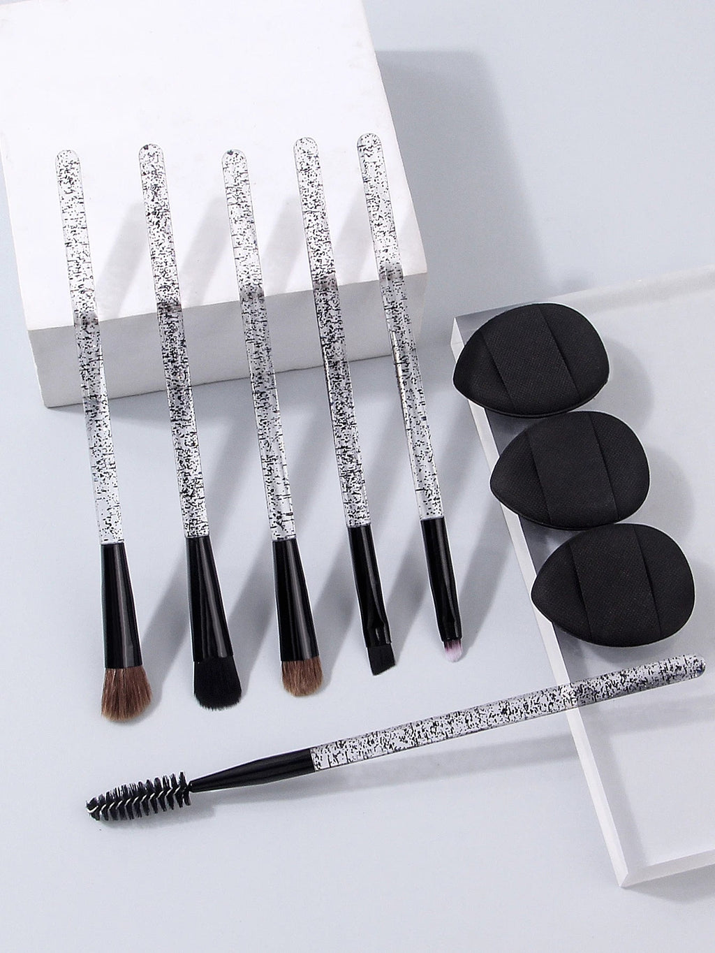 9-Piece Makeup Brush Set – Eye, Contour & Concealer Brushes