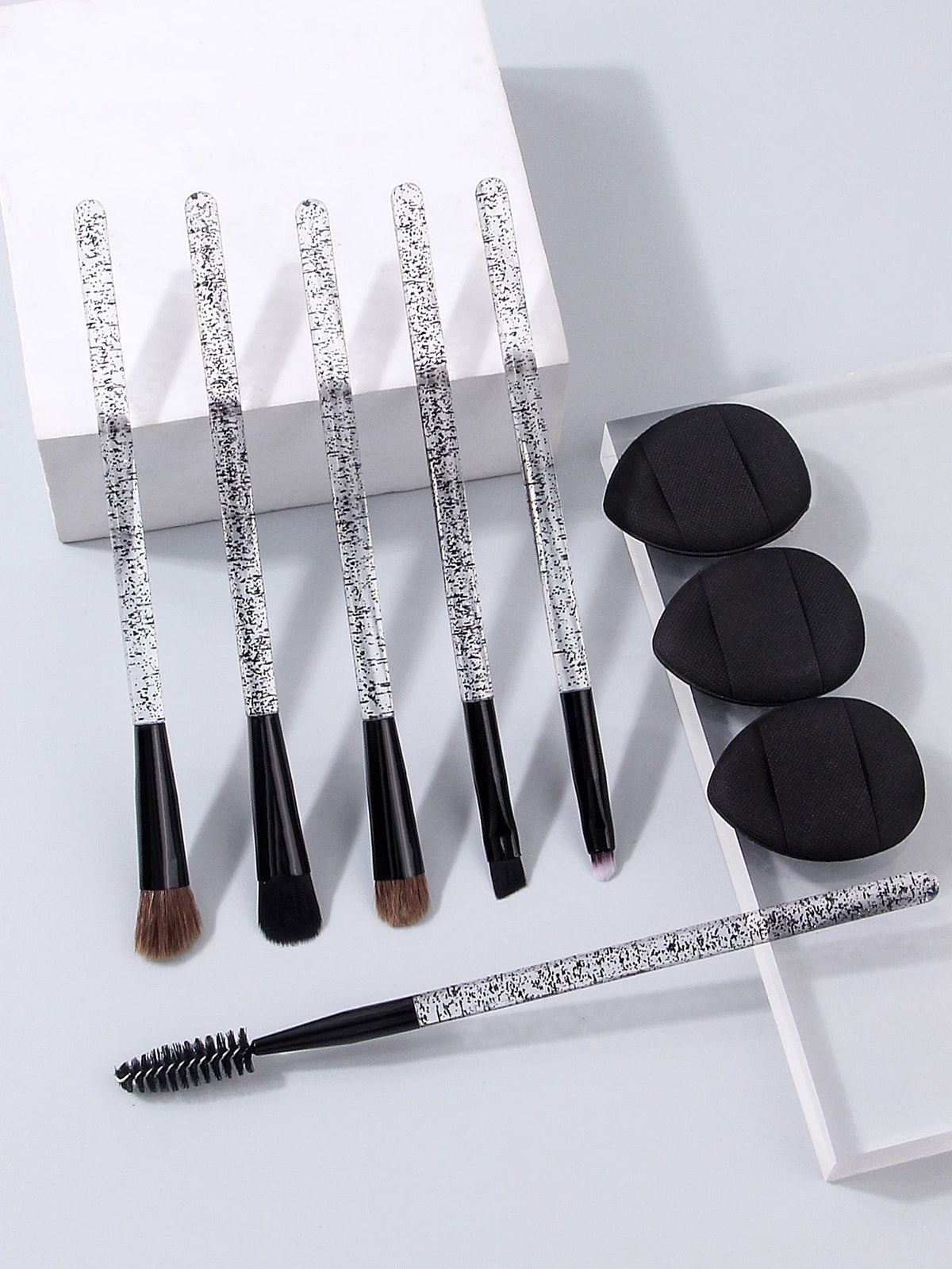 9-Piece Makeup Brush Set – Eye, Contour & Concealer Brushes