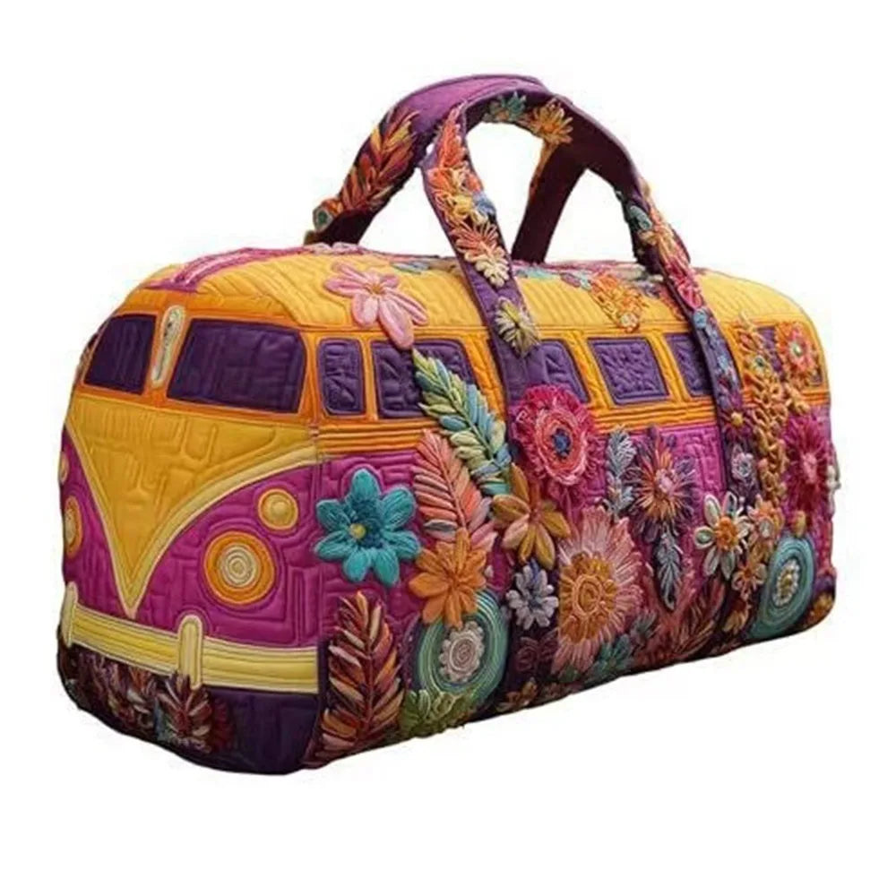 Quilted Duffle Bag 3D Print – Large Capacity Travel & Gym Bag