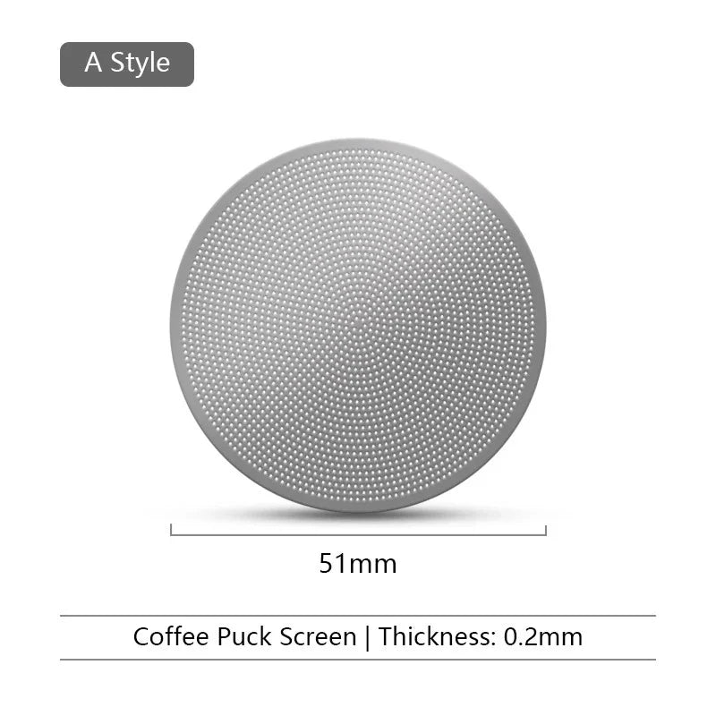 Espresso Puck Screen Reusable Stainless Steel Filter 51/54/58mm