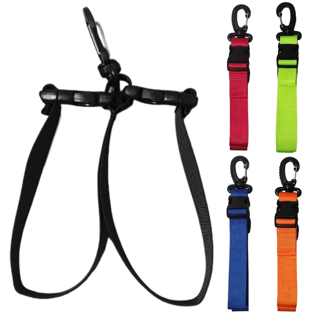 Scuba Diving Fin Holder Clip – 360° Swivel Quick Release Buckle
