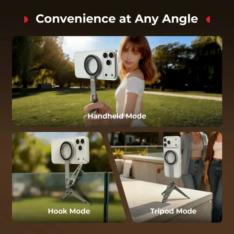 Magnetic Phone Tripod 3-Mode Foldable 360° Selfie Stick