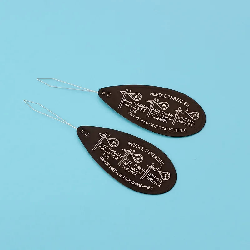 10-Pack Black Sheet Needle Threaders – DIY Sewing Tool Set