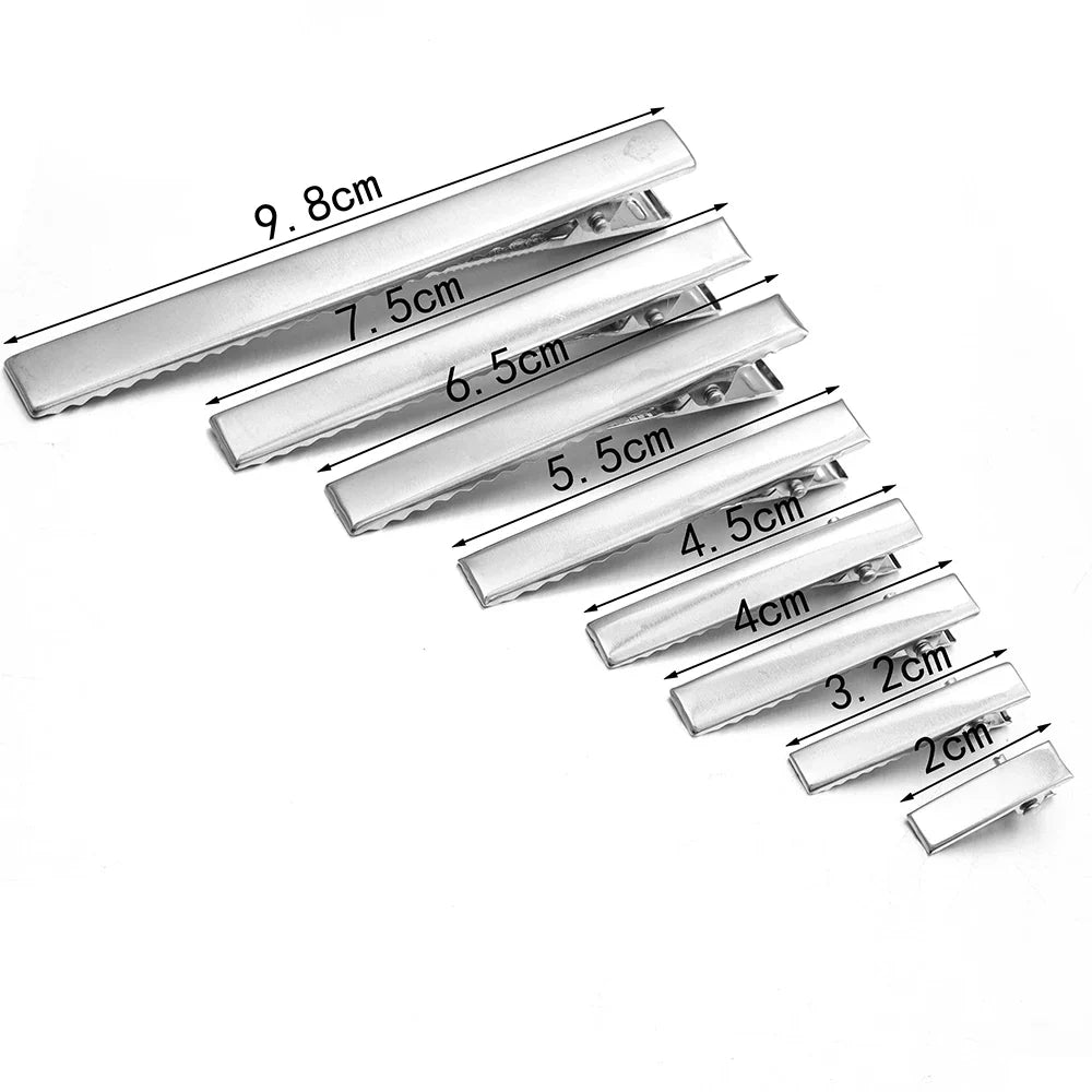 Metal Duckbill Alligator Hair Clips Flat Hairpins 20-50pcs