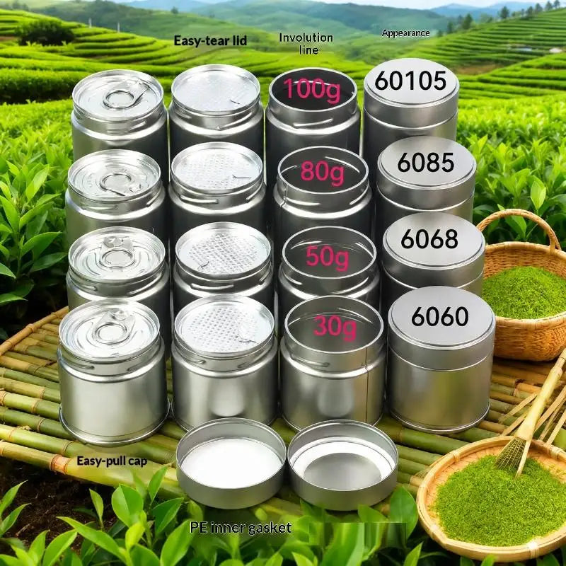 Mini Airtight Matcha Tin – Sealed Spice & Tea Storage Jar