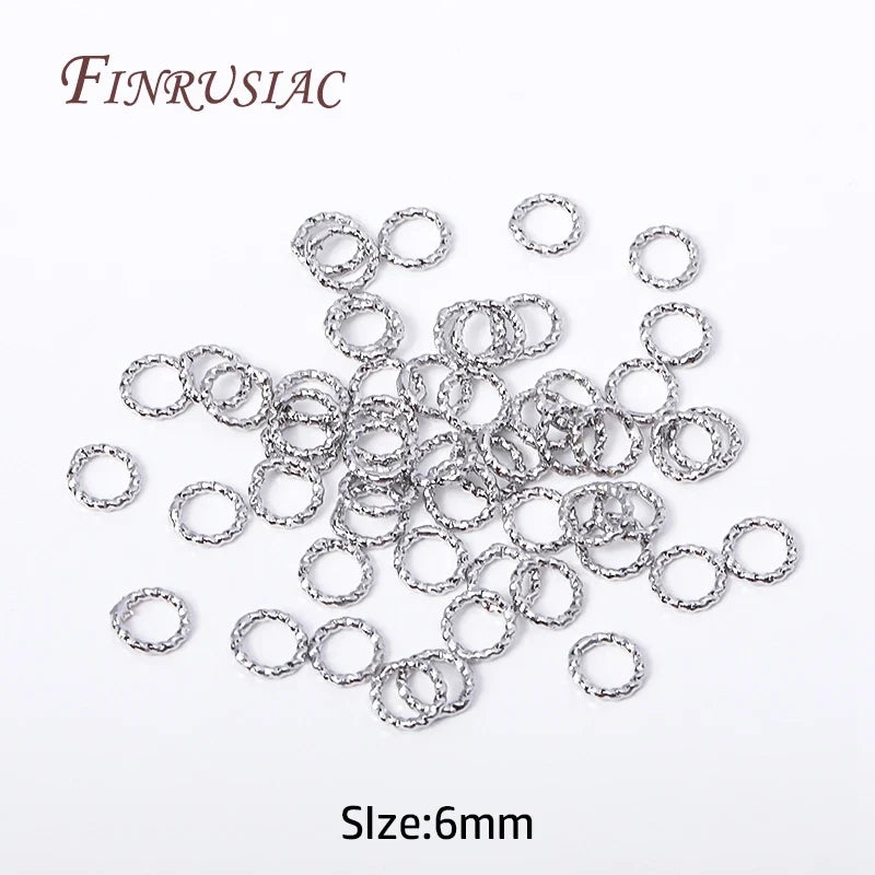 Gold Plated Round Twist Closed Jump Rings 6–12mm | FINRUSIAC