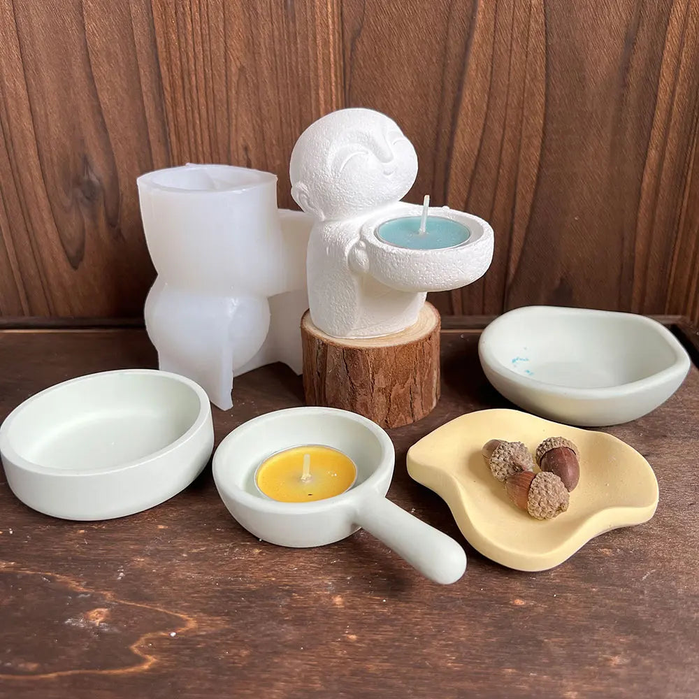 Zen Monk Meditation Silicone Mold – Candle Resin DIY Craft