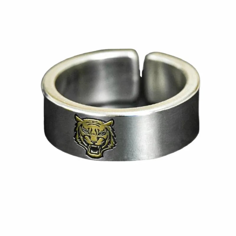 Vintage Punk Adjustable Ring – Eagle Tiger Snake Charm