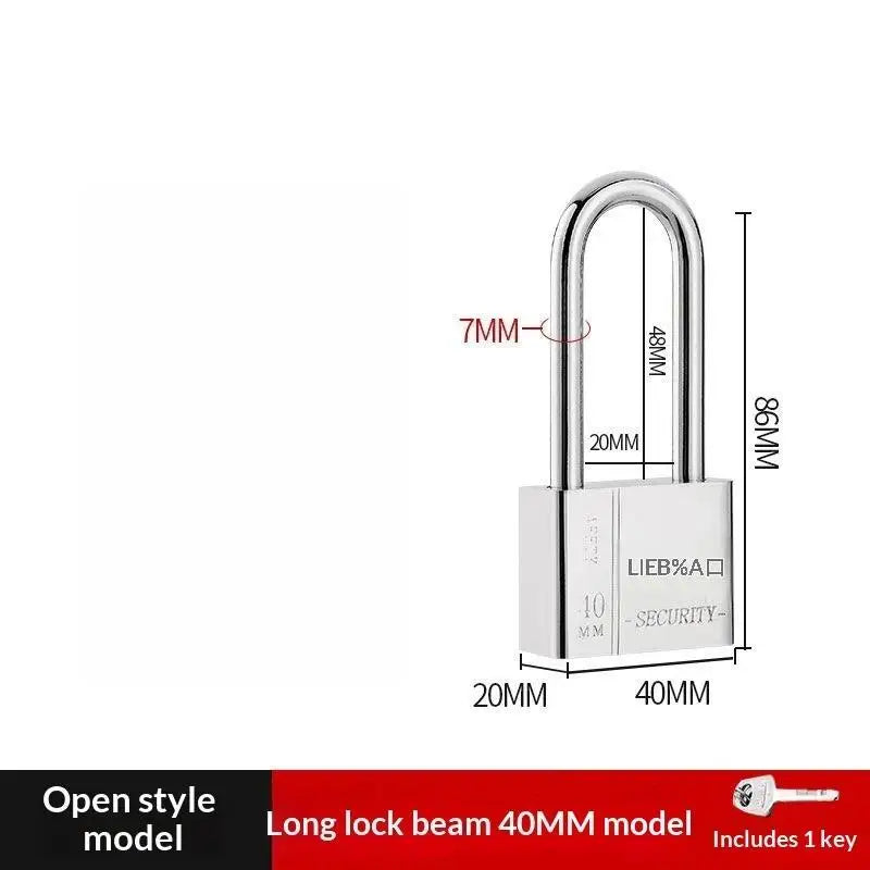 Stainless Steel Keyed Alike Padlock – Cut-Resistant Shackle