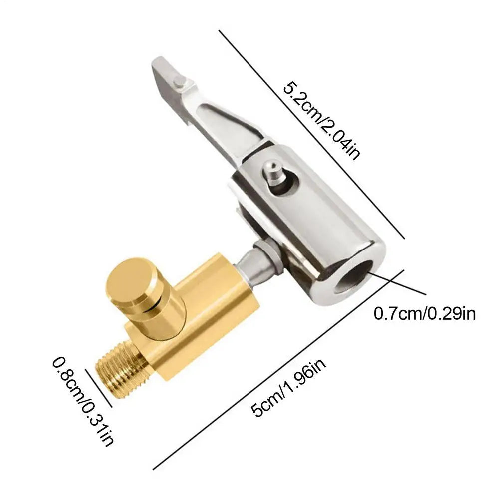 Universal Tire Inflator Air Chuck – Car, Bike & Motorcycle