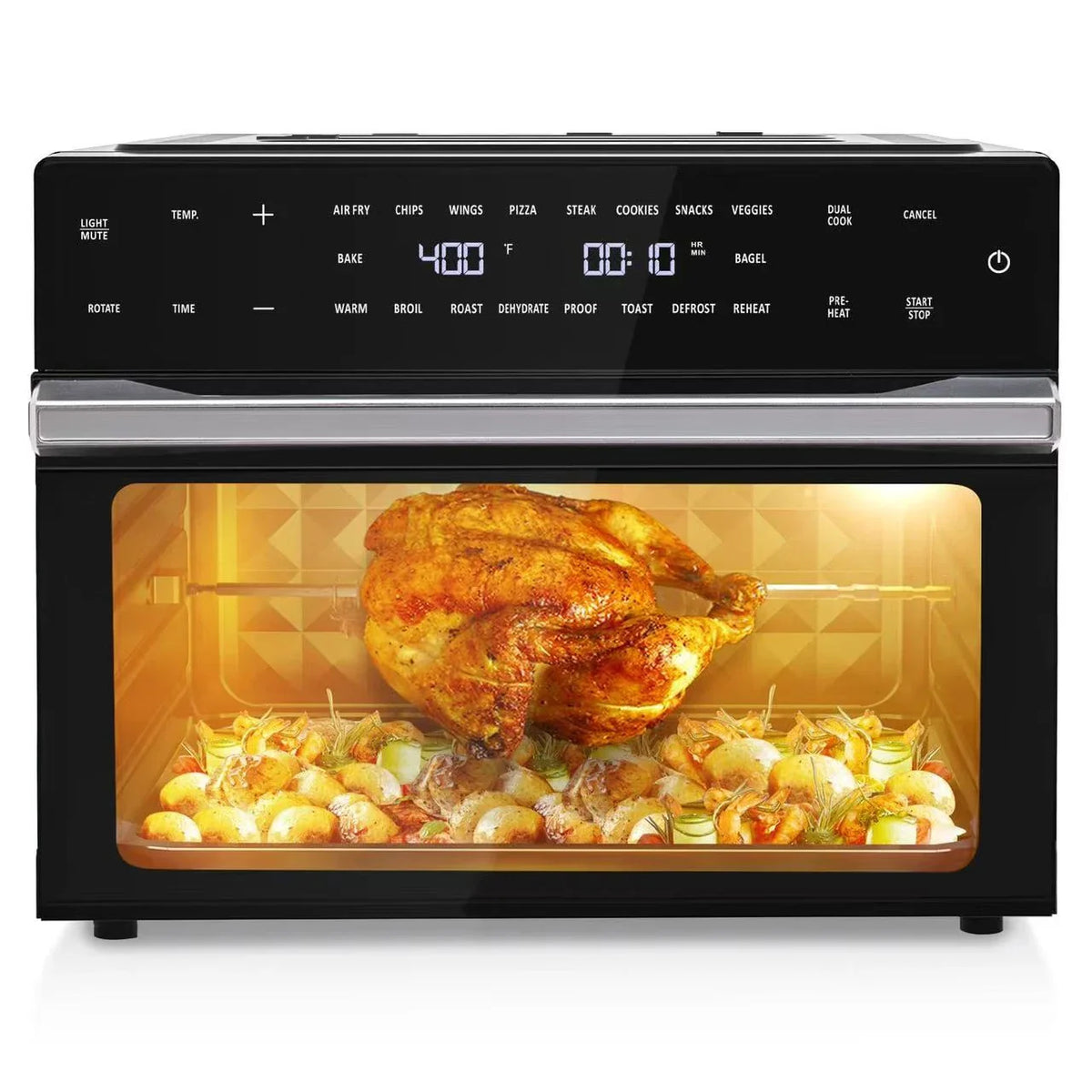 DUTRIEUX 18-in-1 Air Fryer Toaster Oven 32Qt | Rotisserie