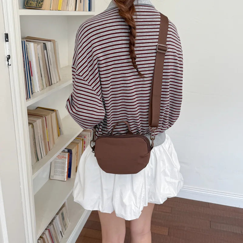Korean Minimalist Large Canvas Tote Bag for Women