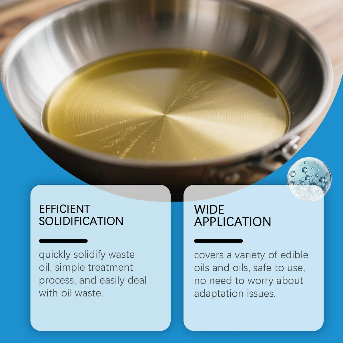 JAKEHOE Cooking Oil Solidifier Powder | Grease Hardener 20g