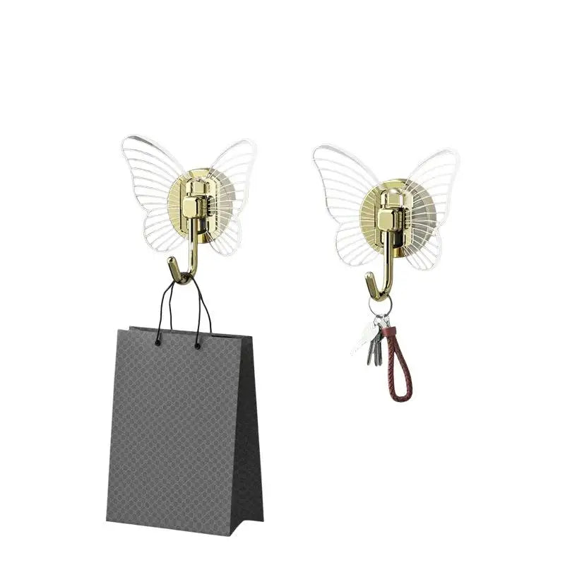 Butterfly Self-Adhesive Wall Hook No Drill – Strong 5kg Hold