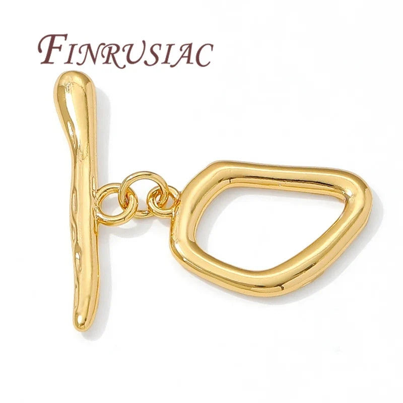 18K Gold Plated Toggle Clasps – Brass OT Jewelry Connectors