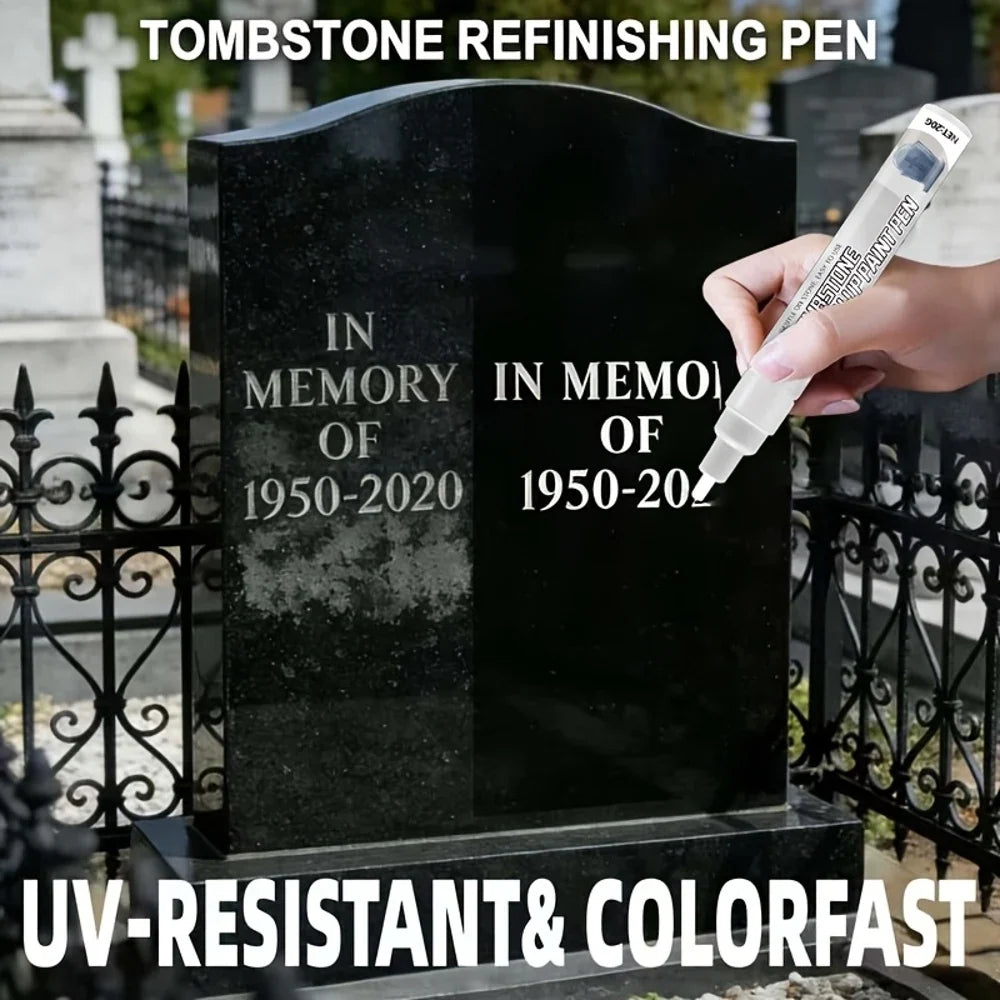 JOKJOK White Tombstone Marker Pen – Oil-Based Fine Tip