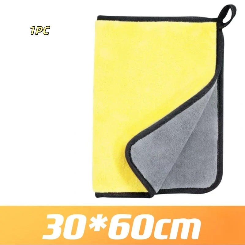 Microfiber Car Cleaning Towels – Quick-Dry Double Layer Cloth