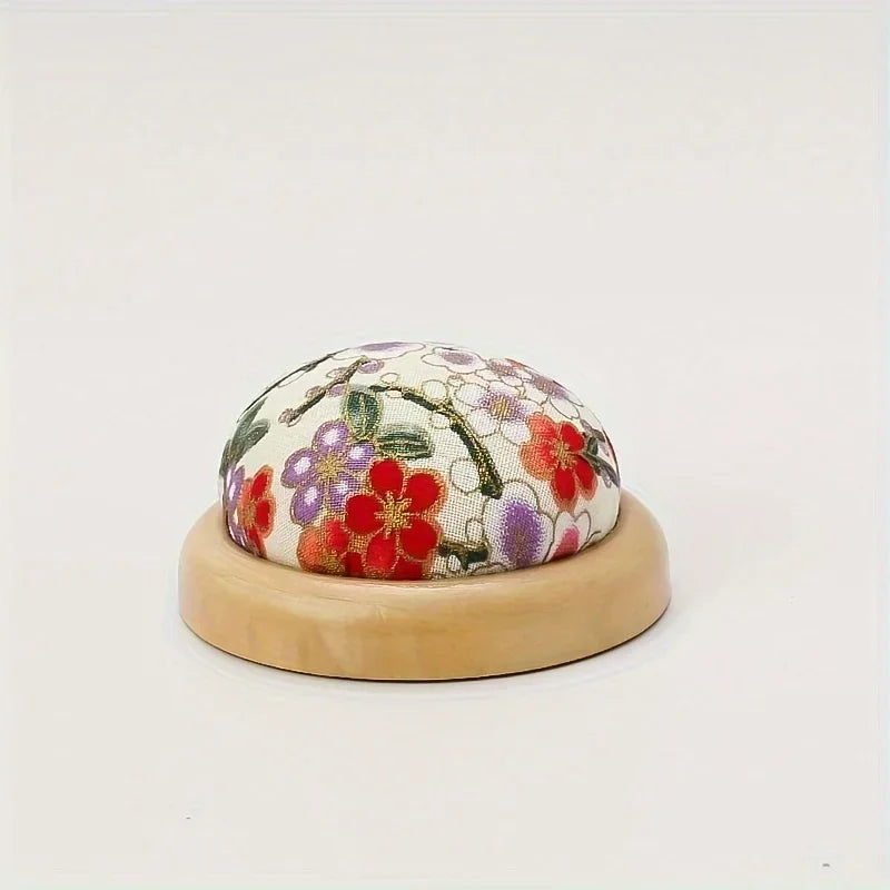 Wooden Base Pincushion – DIY Sewing Needle Storage Holder