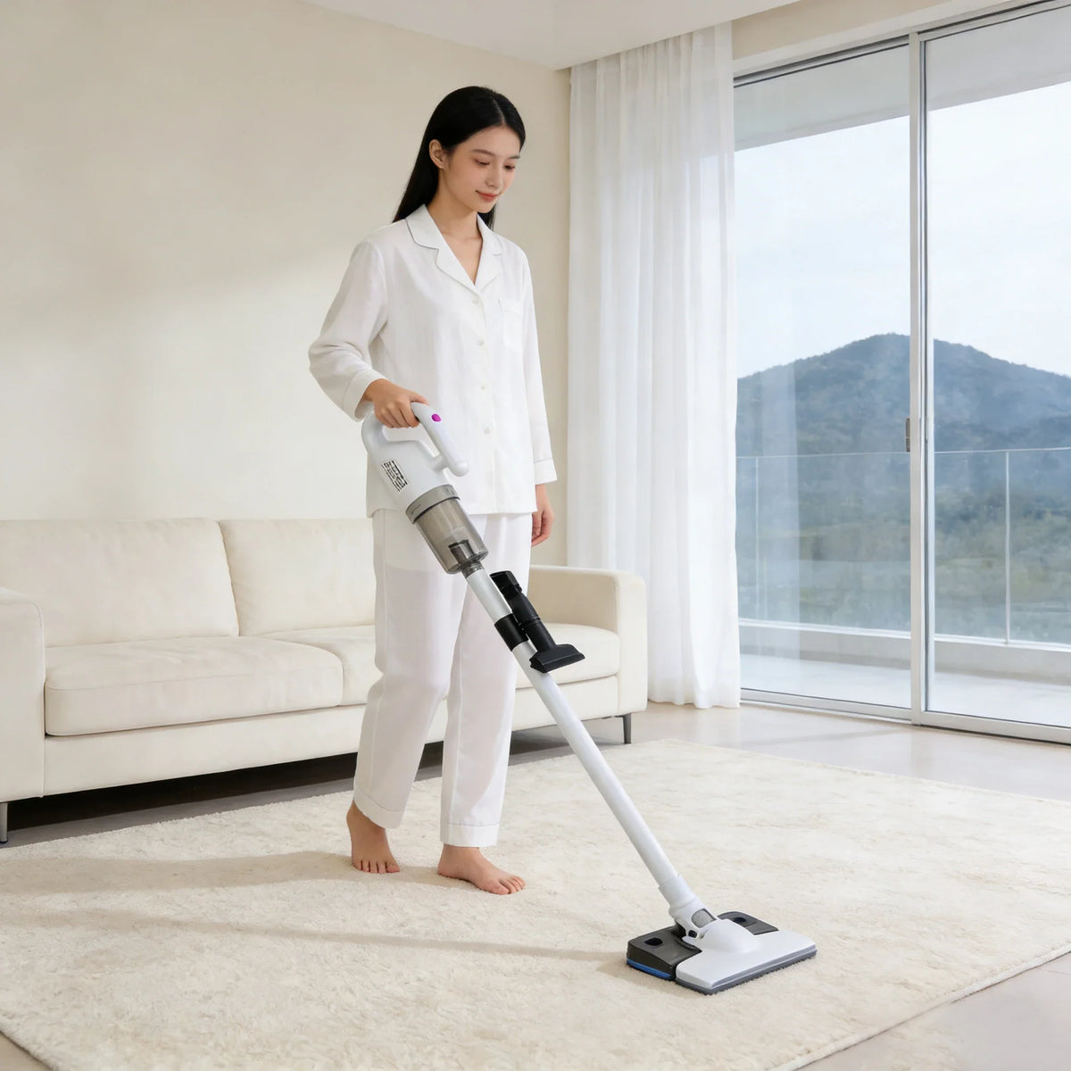 Wireless Handheld Bagless Vacuum – 22kPa 60-Min Battery Runtime