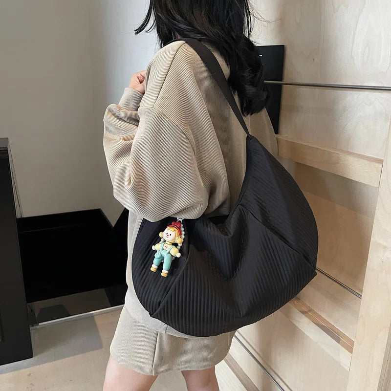 Women's Large Canvas Tote Bag | Casual Shoulder Bag 2025