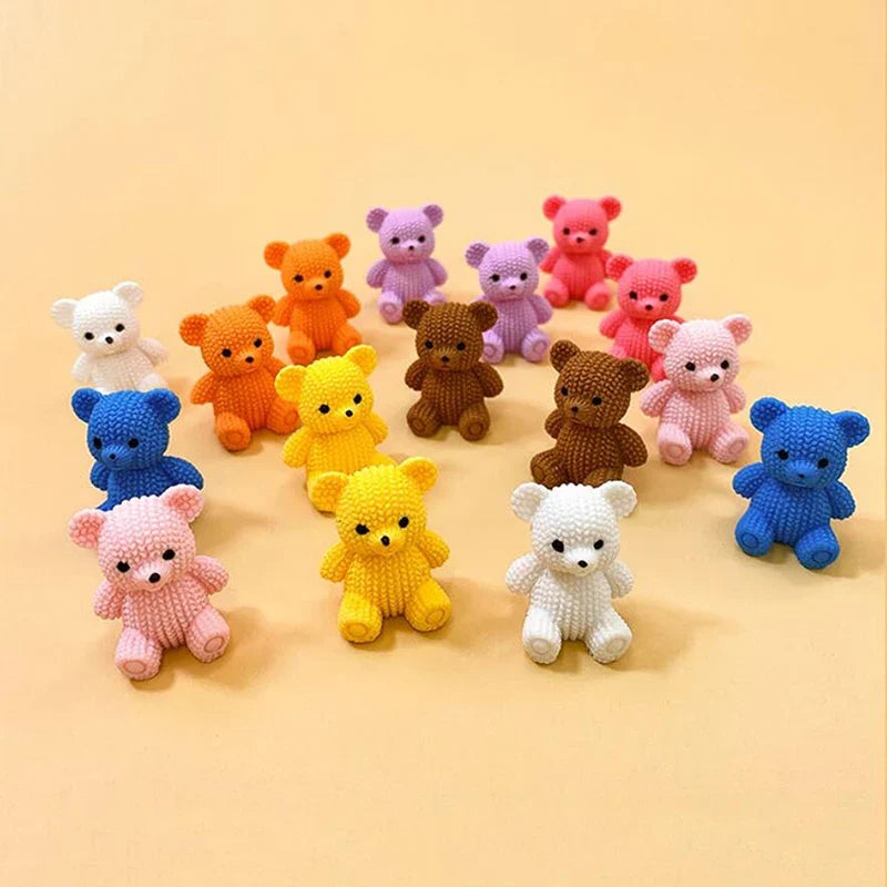 Mini Bear Resin Figurine Fairy Garden Micro Landscape Ornament