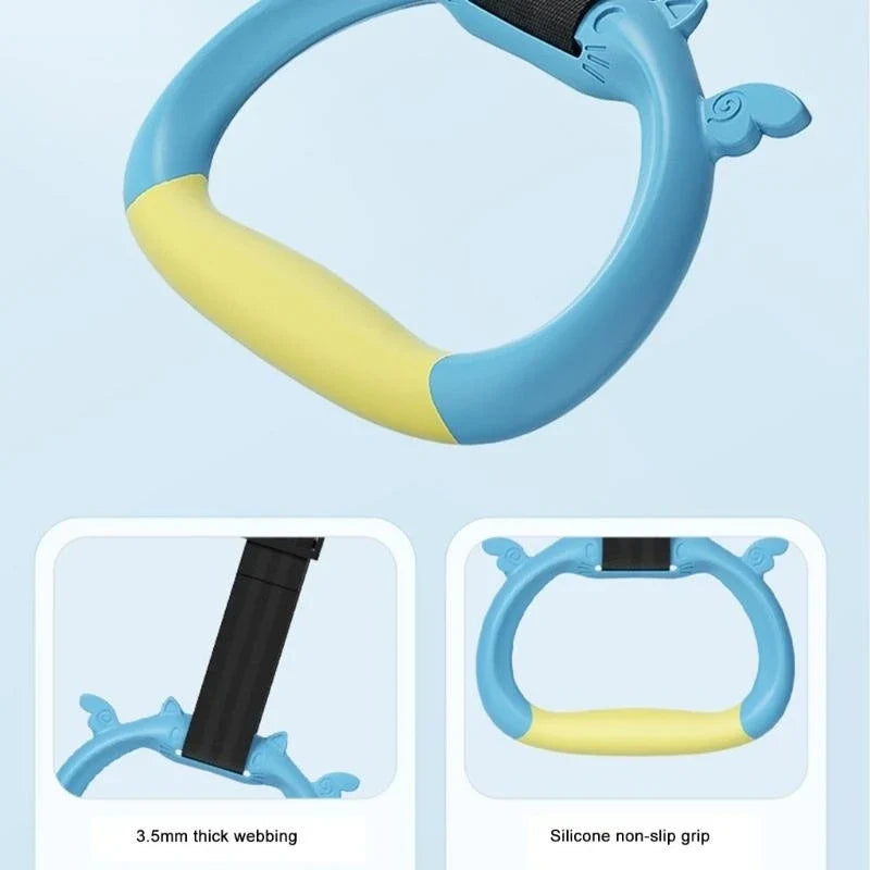 Kids Gymnastic Rings Set with Adjustable Straps | Strength Training
