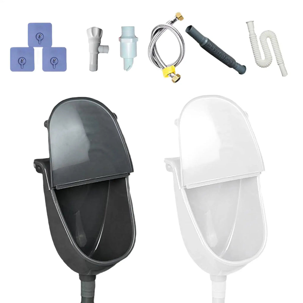 Wall-Mounted Urinal with Lid – Splash-Proof Men's Urinal