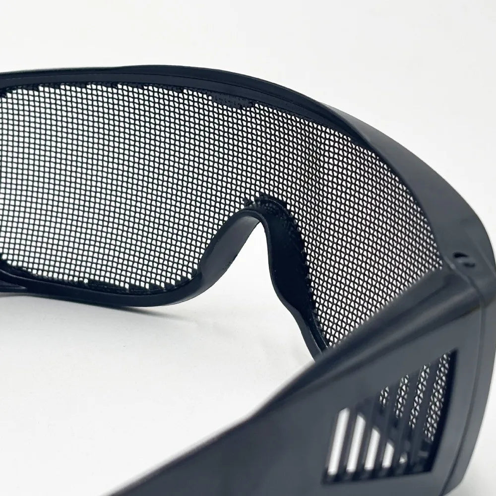 Steel Wire Mesh Safety Goggles – Impact & Windproof Protection