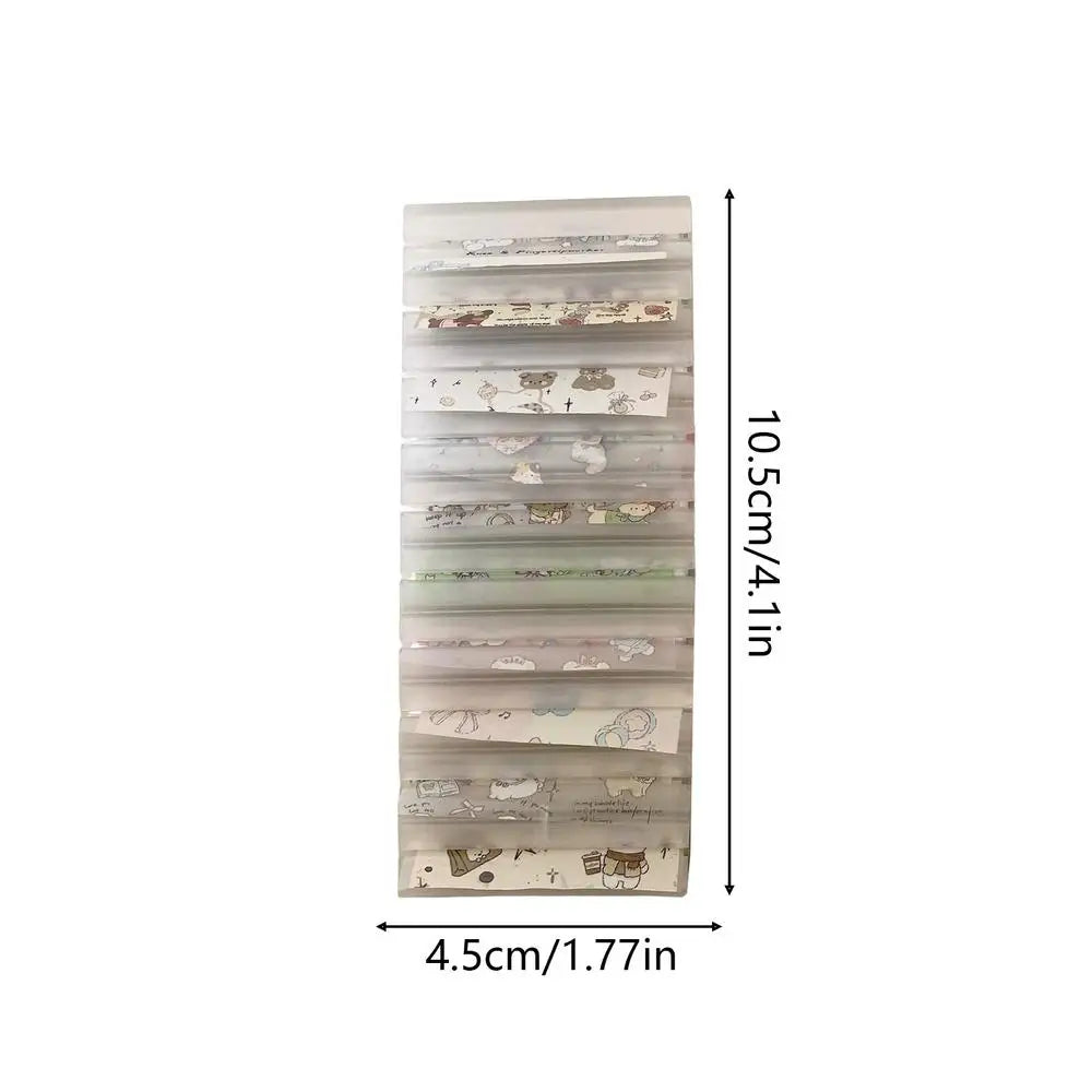 Nail Foil Storage Box – Transparent 10-Slot Organizer