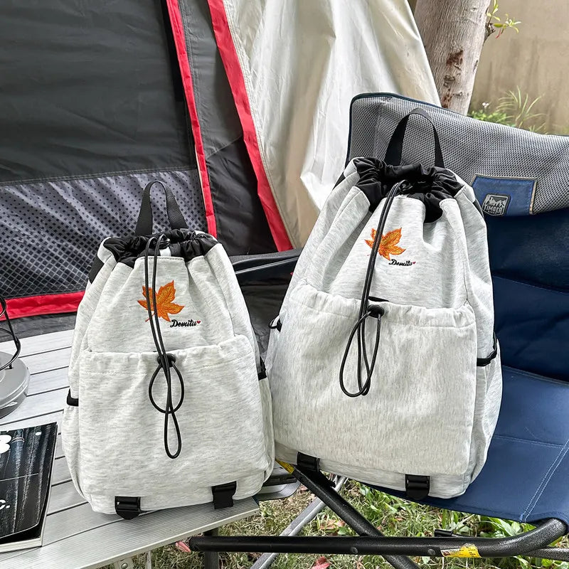 Korean Badminton Racket Drawstring Backpack | Large Capacity