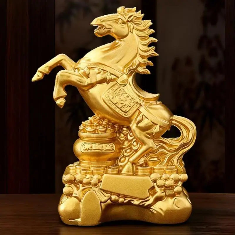 2026 Year of the Horse Feng Shui Zodiac Resin Sculpture