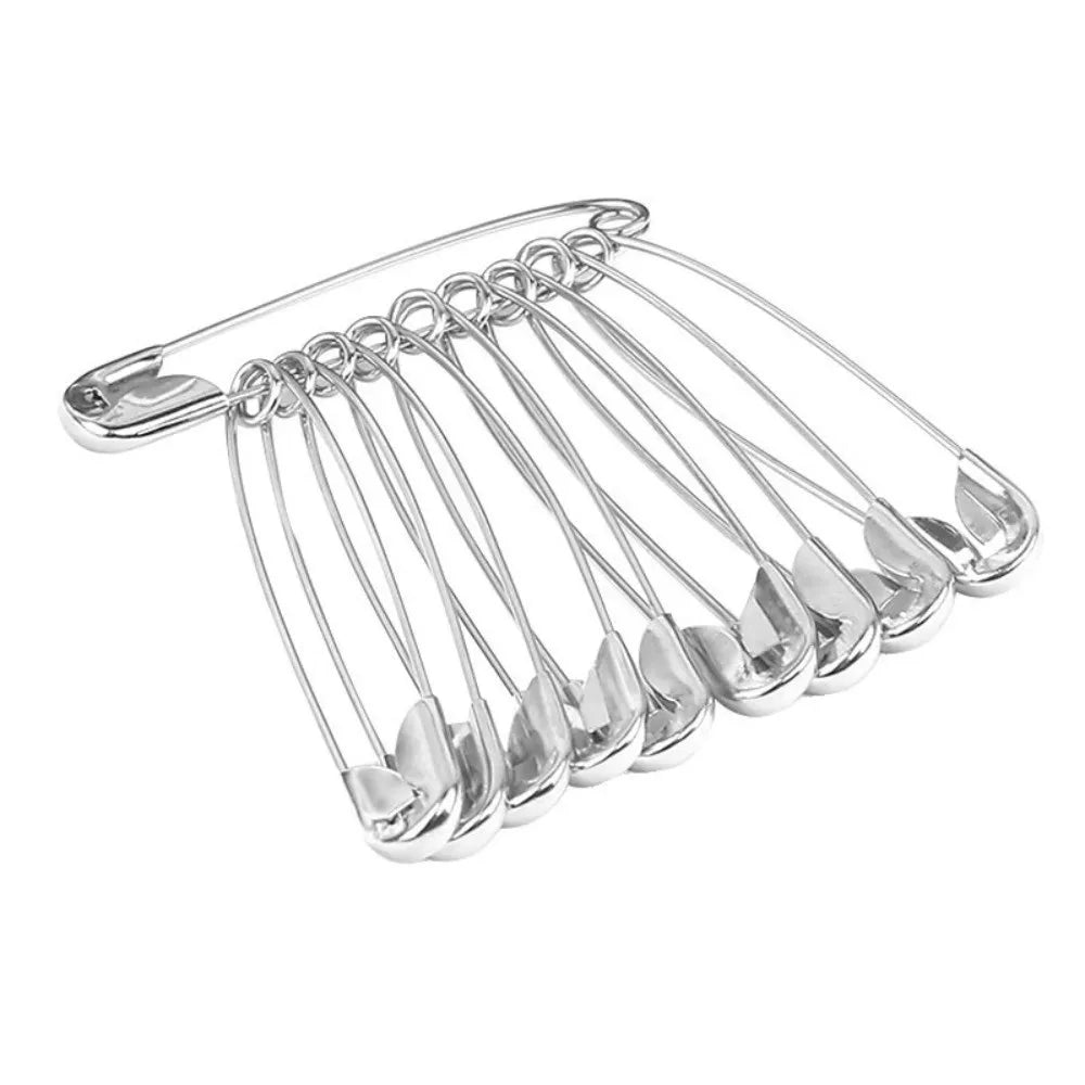 Multi-Size Rust-Proof Stainless Steel Safety Pins with Storage Box