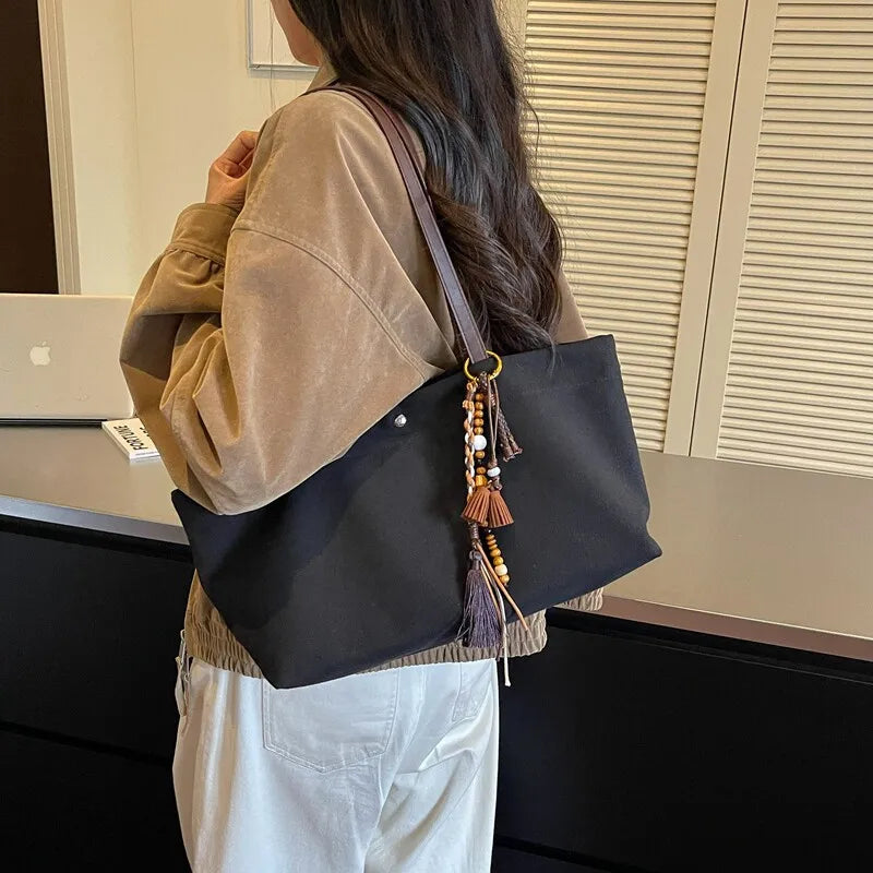 Large Canvas Tote Bag for Women – School & Daily Commute