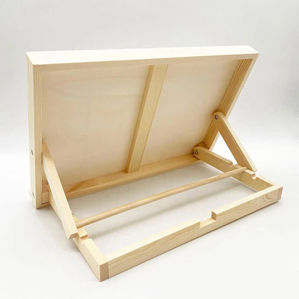 Foldable Wooden Tabletop Easel – Portable Folding Canvas Stand