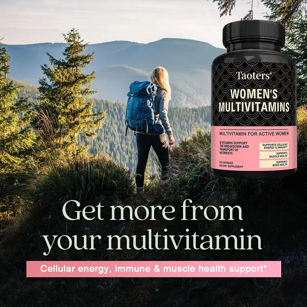 Taoters Women's Multivitamin – B12, D, C, Zinc & Magnesium