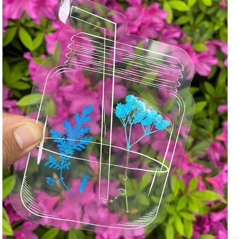 40-Pack Clear Plant Bookmarks – Waterproof Plastic Page Holders
