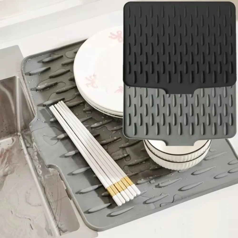 Silicone Kitchen Drain Mat – Heat Resistant & Non-Slip