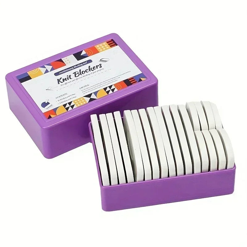 Knitting Blocking T-Pin & Flexible Ruler Set – Stainless Steel
