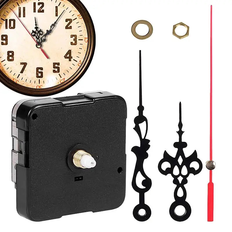 Wall Clock Movement Replacement Kit – Silent Motor & Hands
