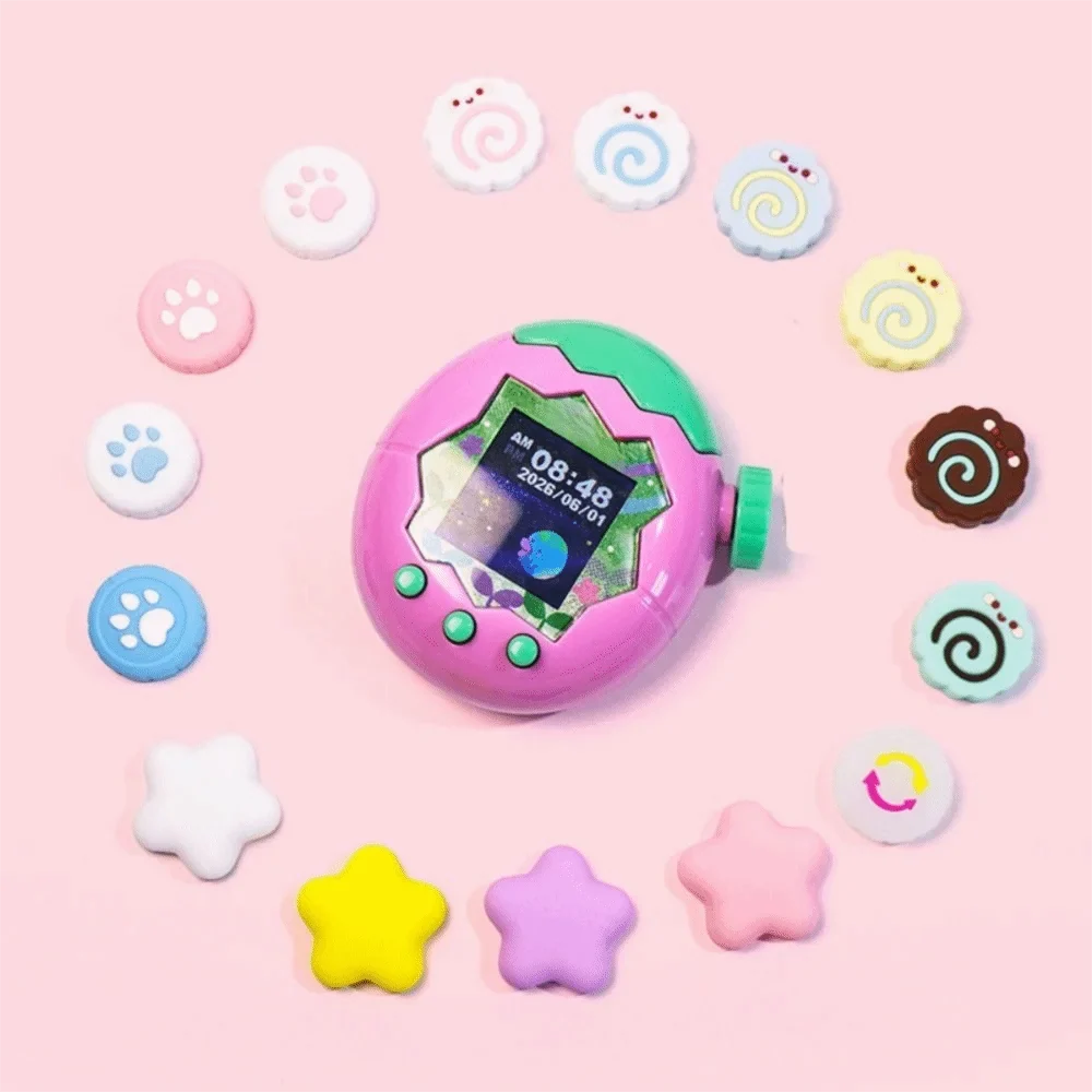 4Pcs Silicone Joystick Caps Cat Paw & Star for Tamagotchi