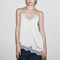 Women's Asymmetrical Lace Backless Camisole Tank Top